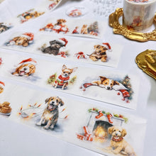 Load image into Gallery viewer, Festive Dogs Washi Tape
