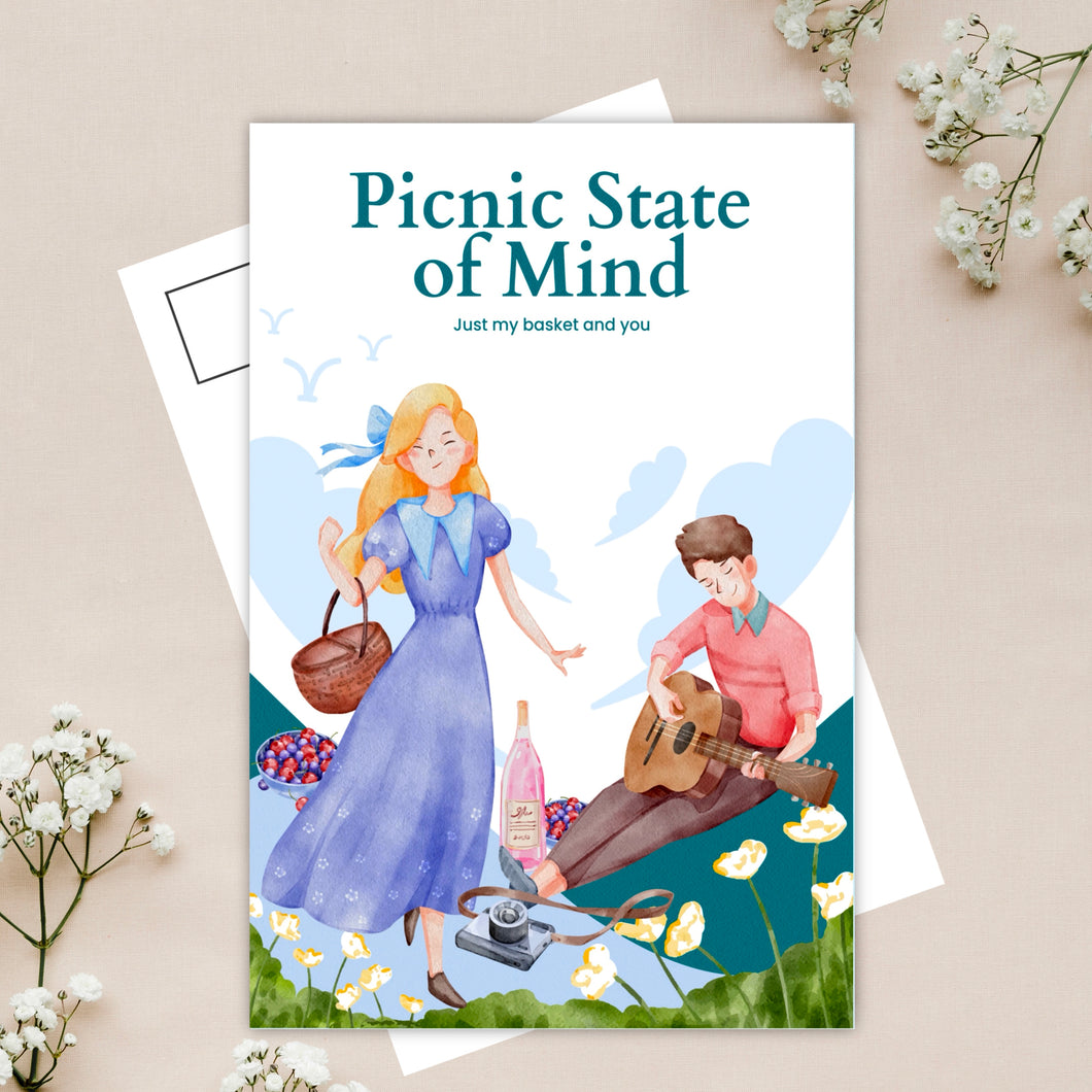 Picnic postcard