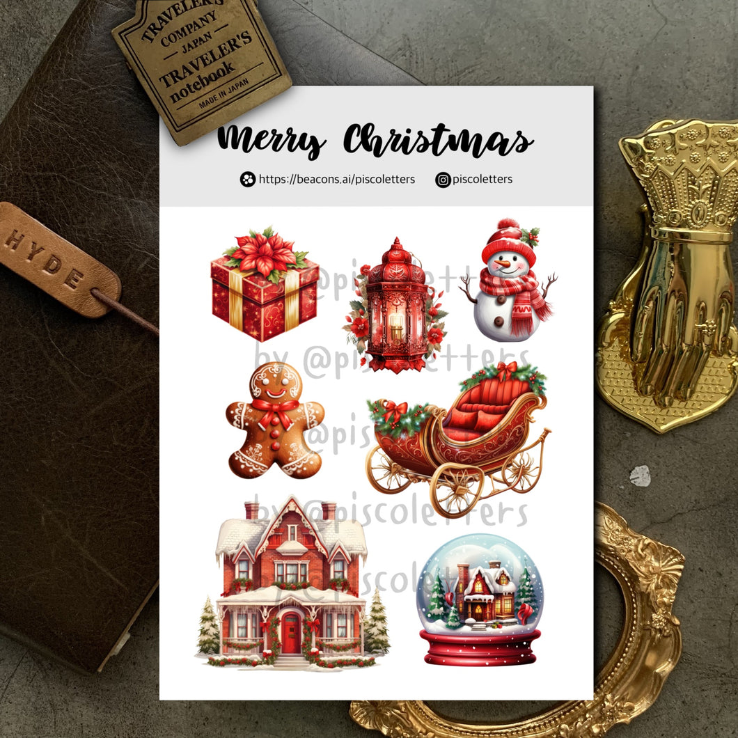 Merry Christmas Sticker Sheet