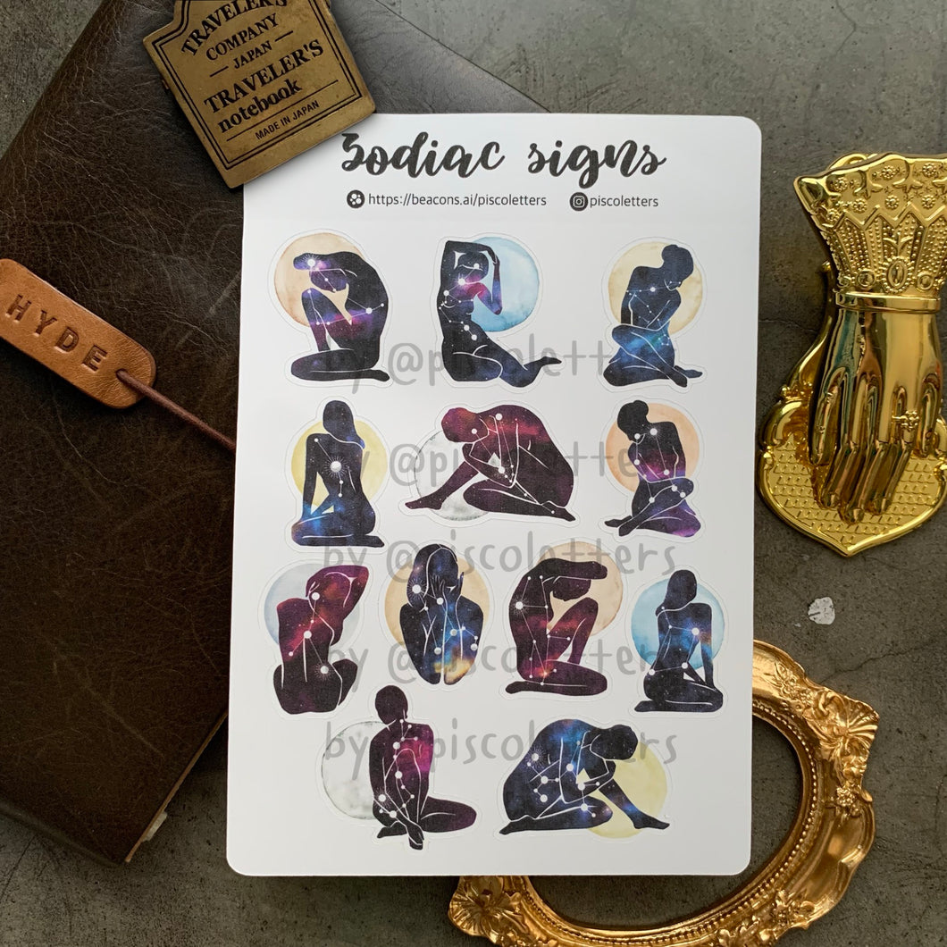 Zodiac Signs Sticker Sheet