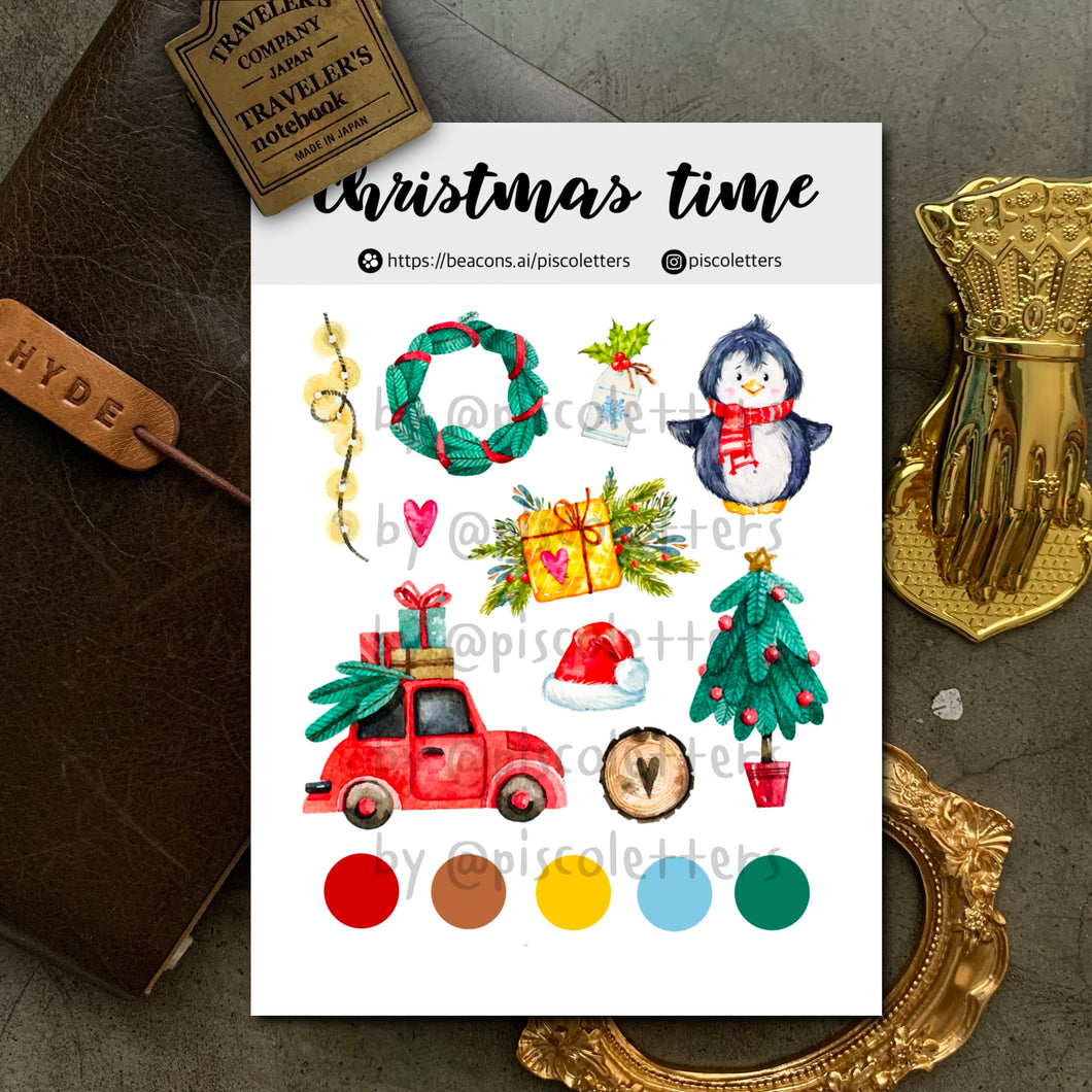 Christmas Time Sticker Sheet