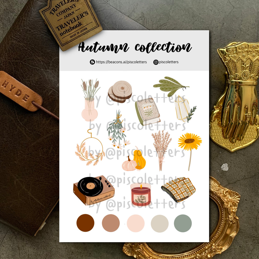 Autumn Collection Sticker Sheet