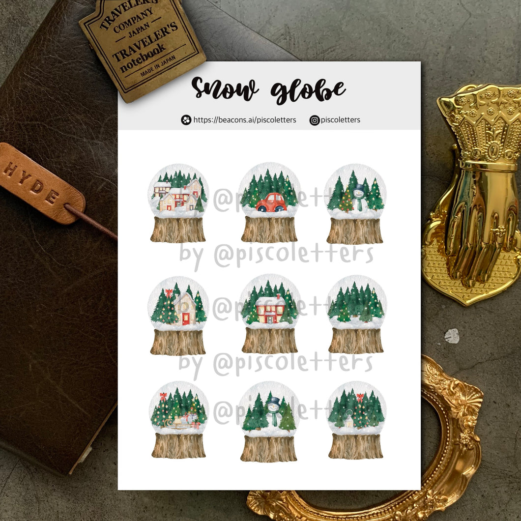 Snow Globe Sticker Sheet