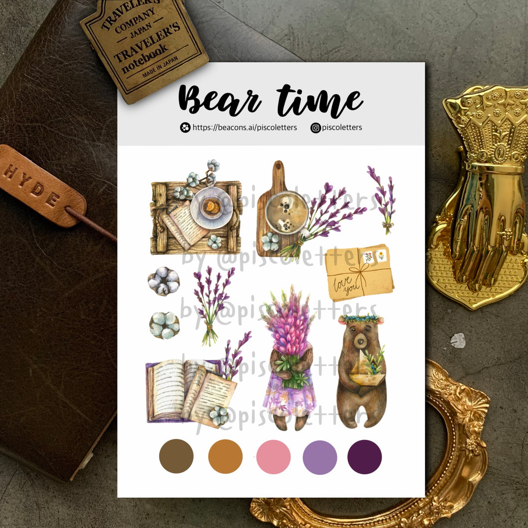 Bear Time Sticker Sheet