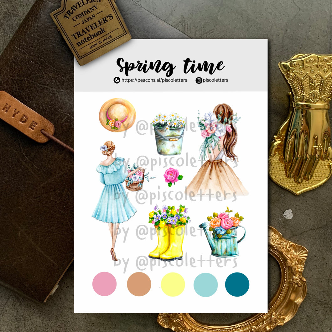 Spring Time Sticker Sheet