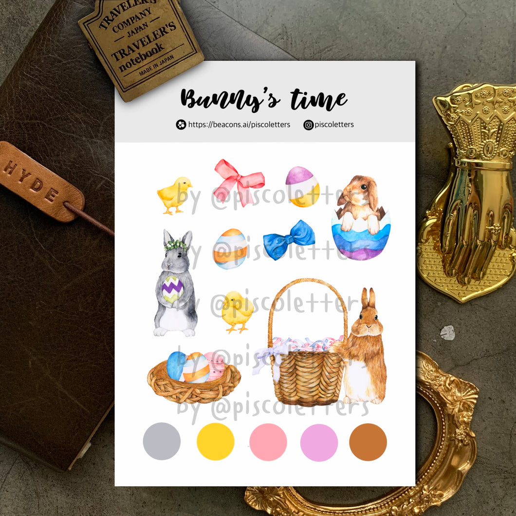 Bunny’s Time Sticker Sheet