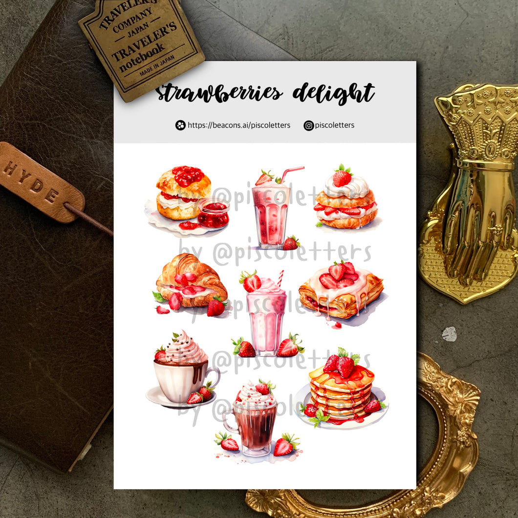 Strawberries Delight Sticker Sheet