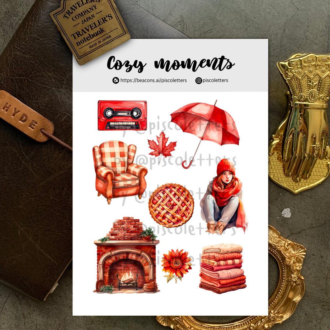 Cozy Moments Sticker Sheet