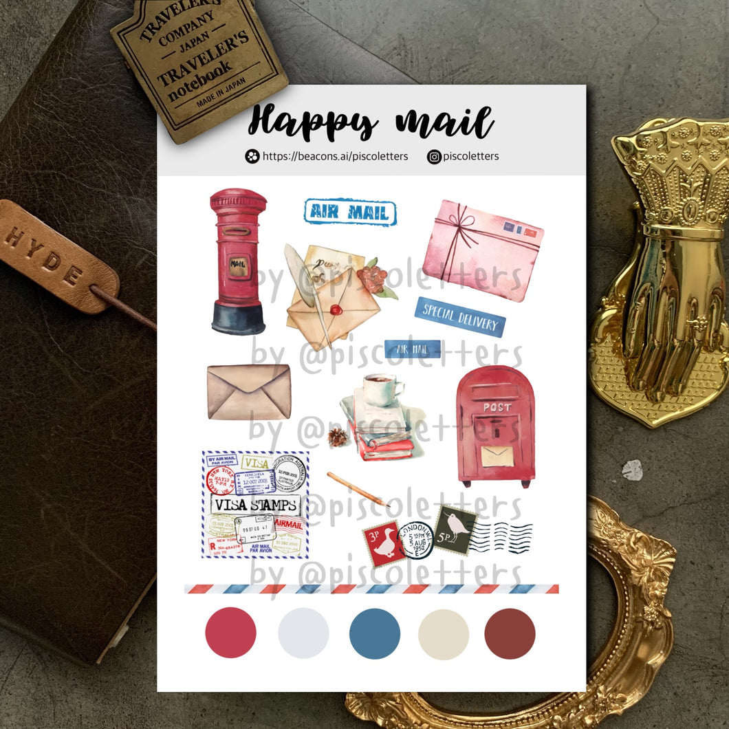 Happy Mail Sticker Sheet