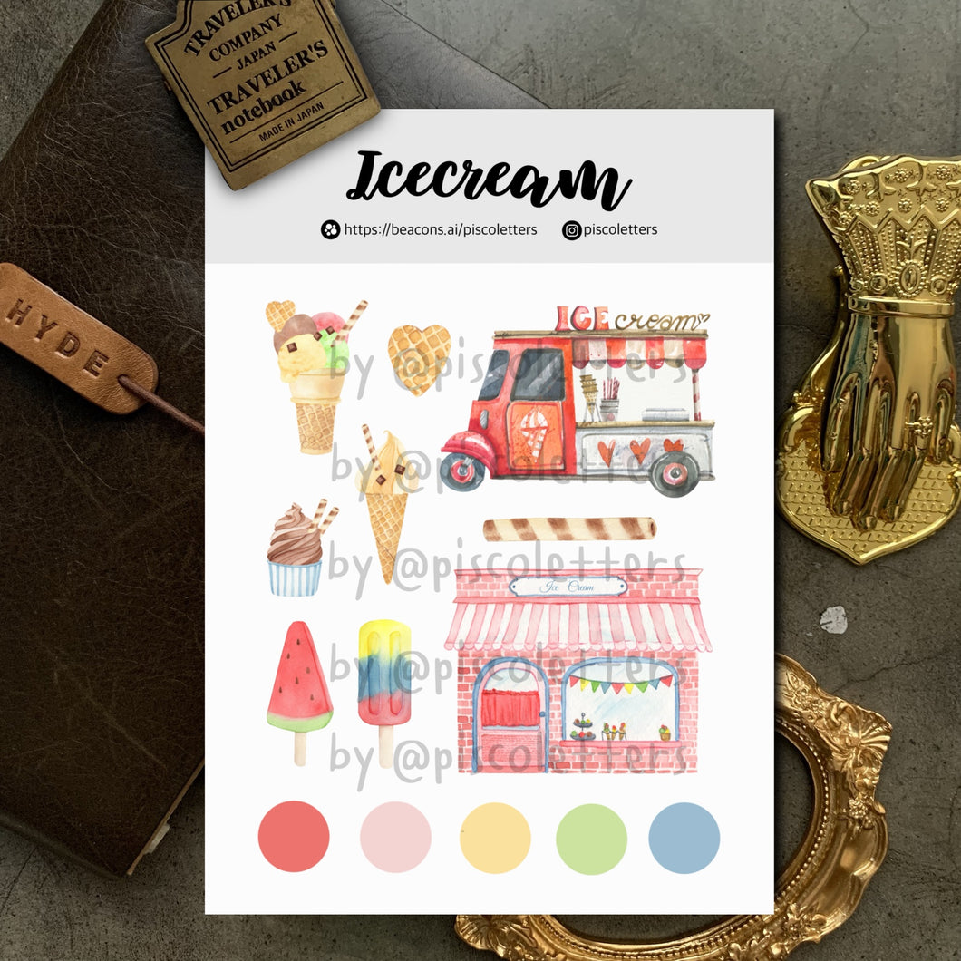 Icecream Sticker Sheet