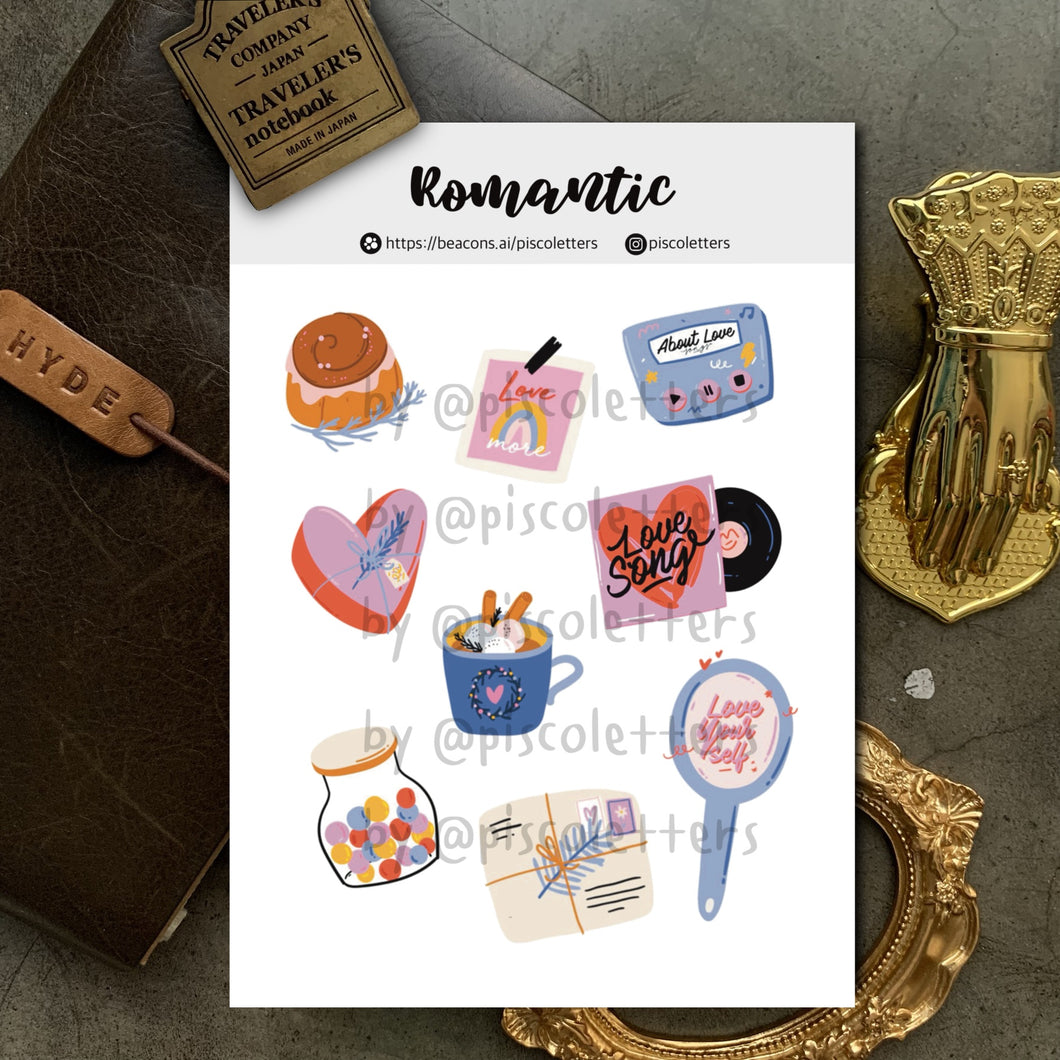 Romantic Sticker Sheet