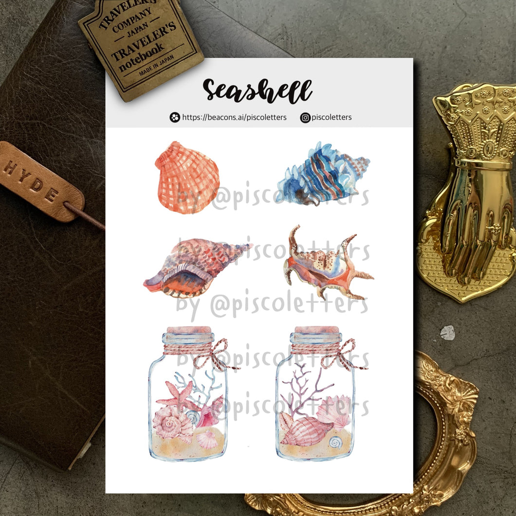 Seashell Sticker Sheet