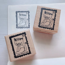 Load image into Gallery viewer, Animal Postage Rubber Stamp
