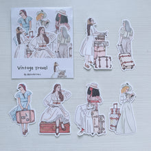 Load image into Gallery viewer, Vintage Travel stickers
