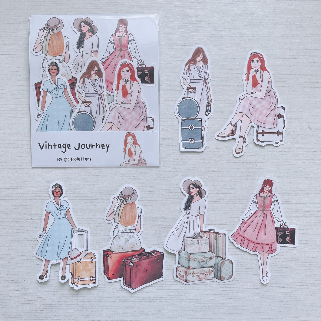 Vintage Journey stickers