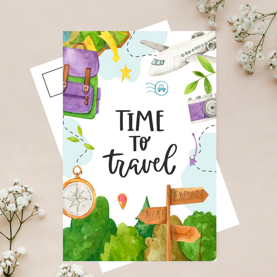 Time to Travel postcard