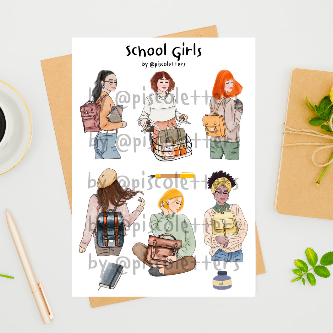 School Girls Printable (Digital)