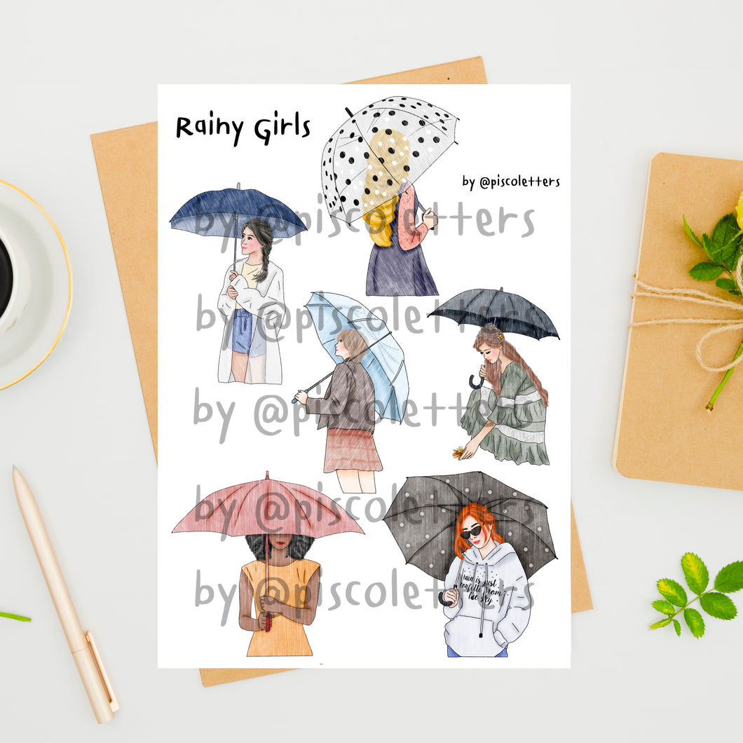 Rainy Girls Printable (Digital)