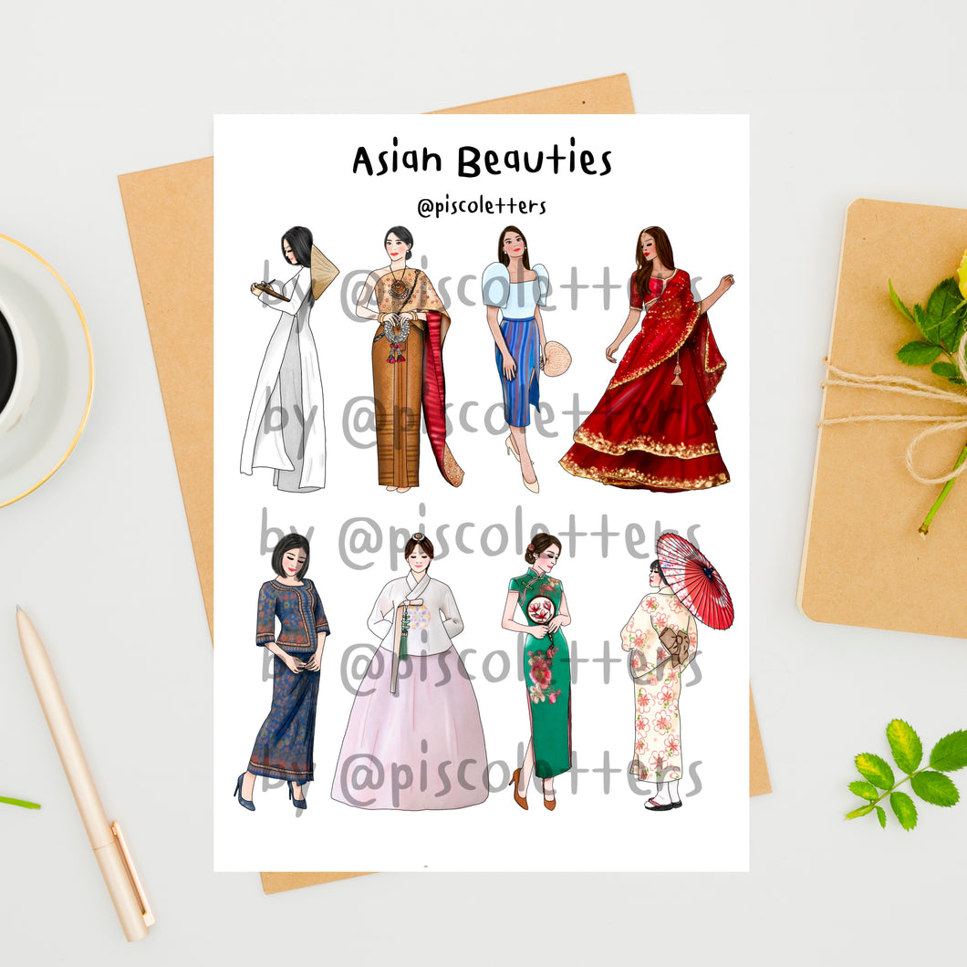 Asian beauties Printable (Digital)