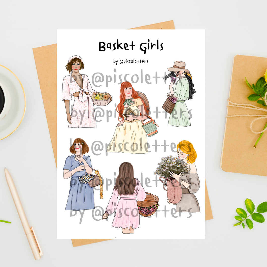 Basket Girls Printable (Digital)