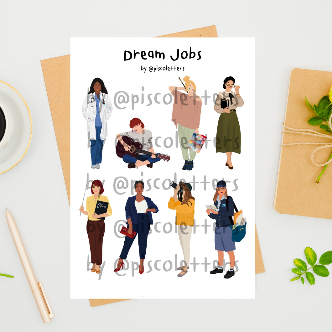 Dream jobs Printable (Digital)