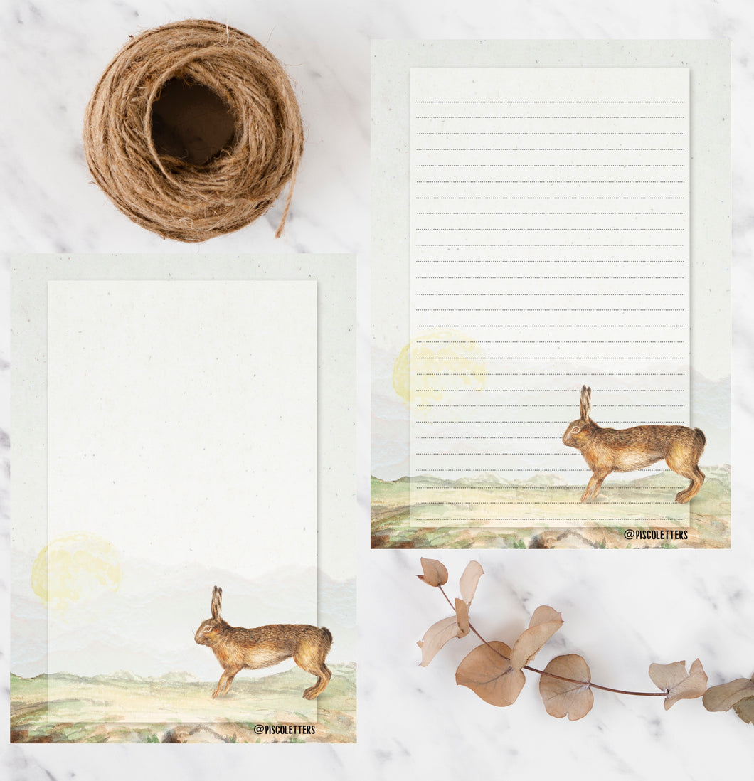 Vintage bunny printable paper