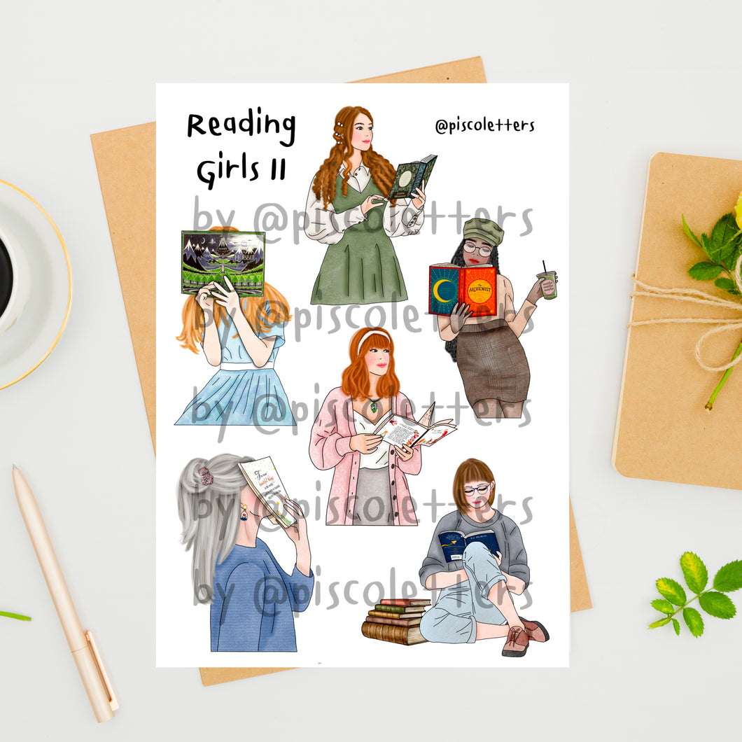 Reading Girls II Printable (Digital)