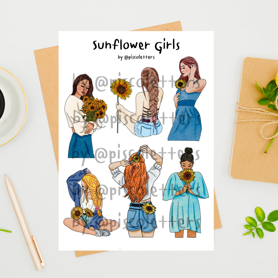 Sunflower Girls Printable (Digital)