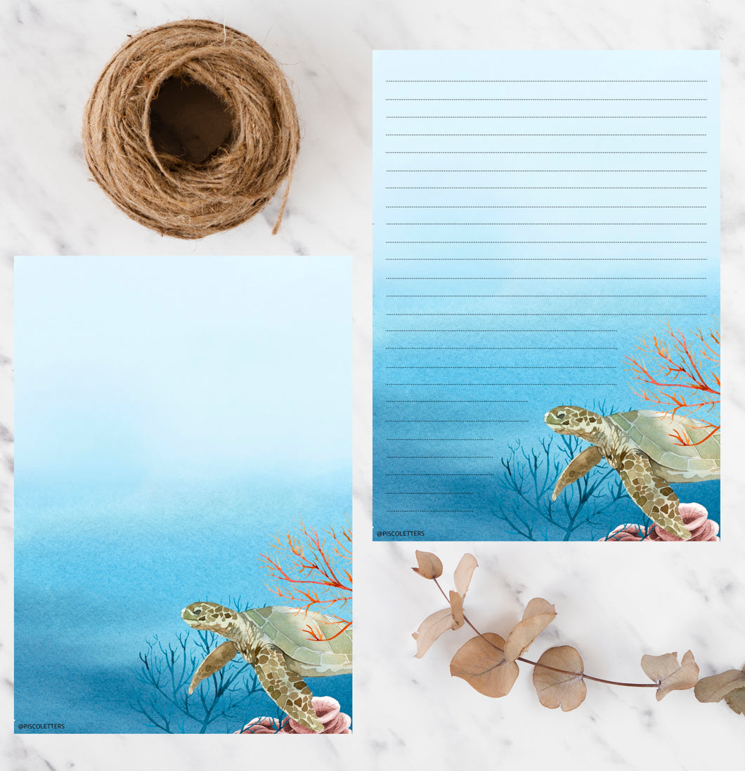 Sea turtle printable paper