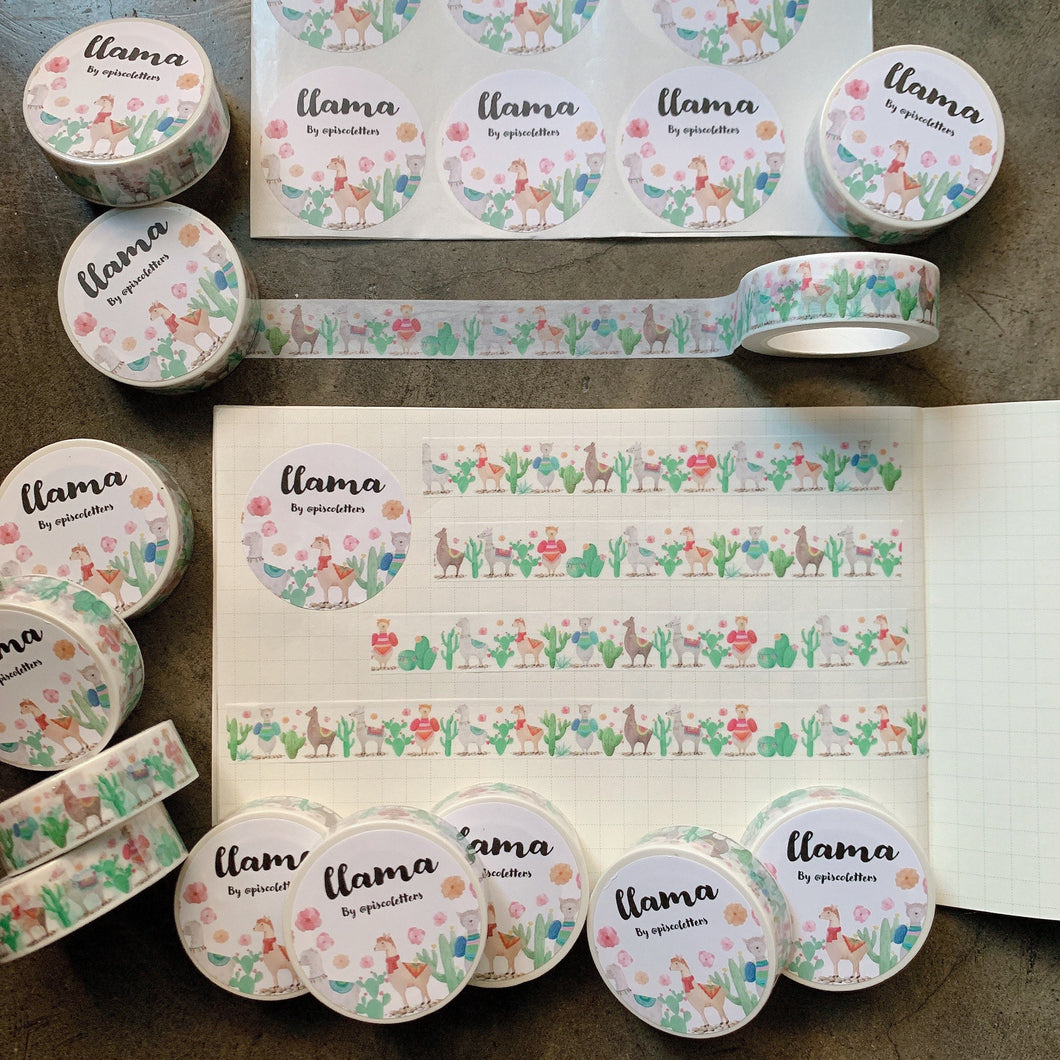 Llama Washi Tape