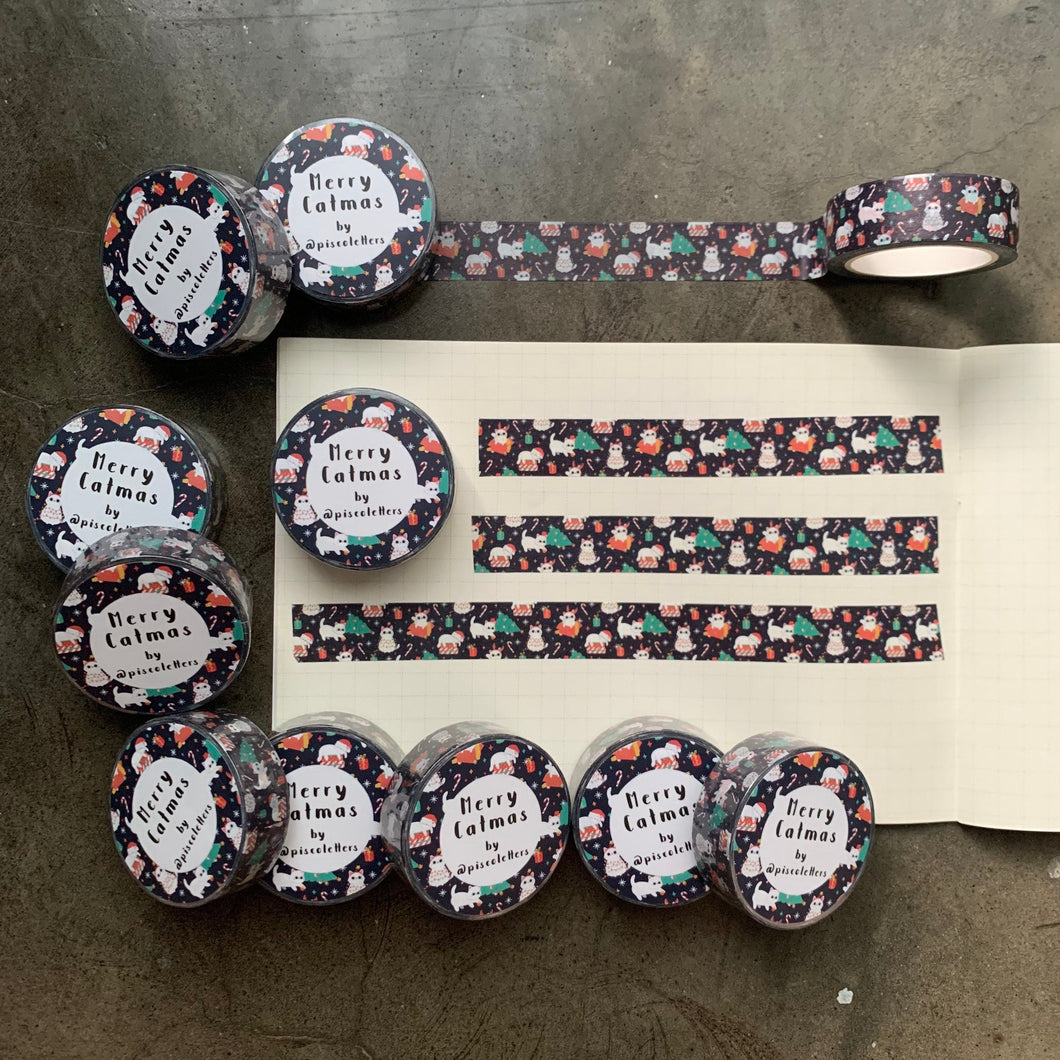 Merry Catmas Washi Tape