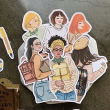 Load image into Gallery viewer, School Girl stickers
