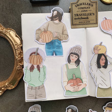 Load image into Gallery viewer, Pumpkin Girl stickers
