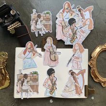 Load image into Gallery viewer, Musical Girl stickers
