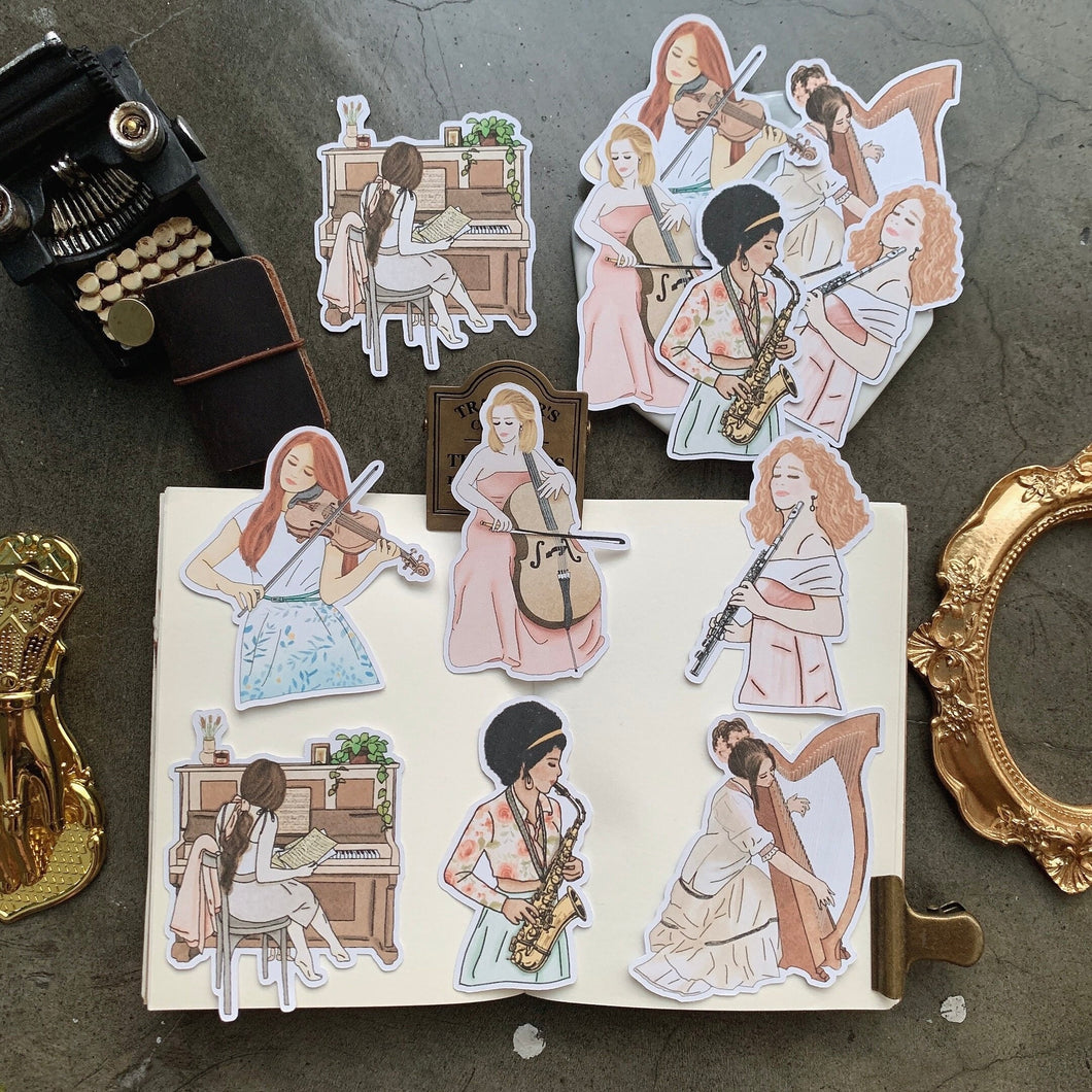 Musical Girl stickers