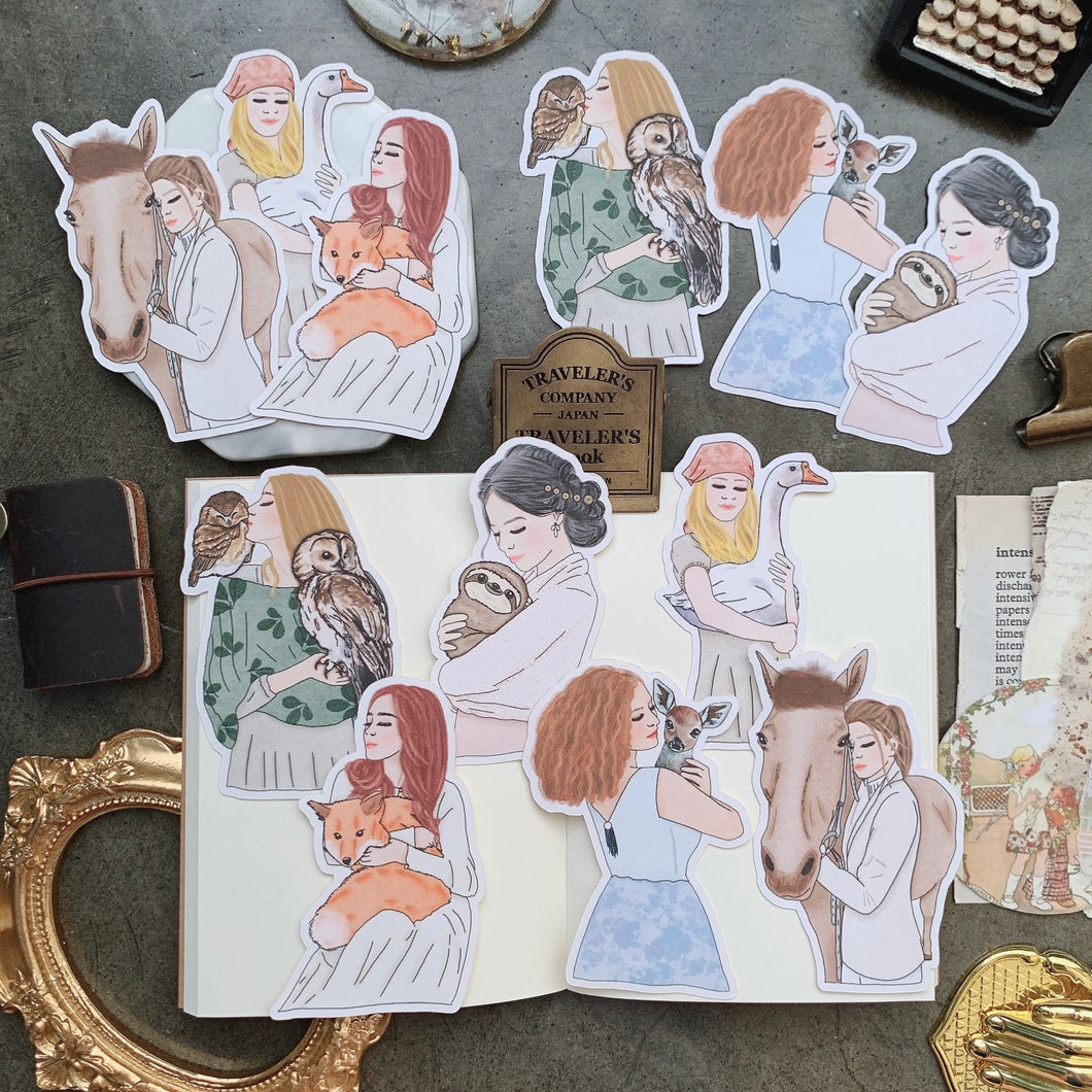 Wild at Heart Girl stickers