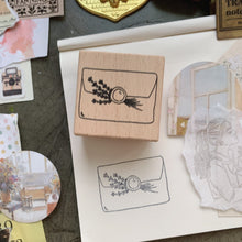 Load image into Gallery viewer, Lavender Mail Rubber Stamp
