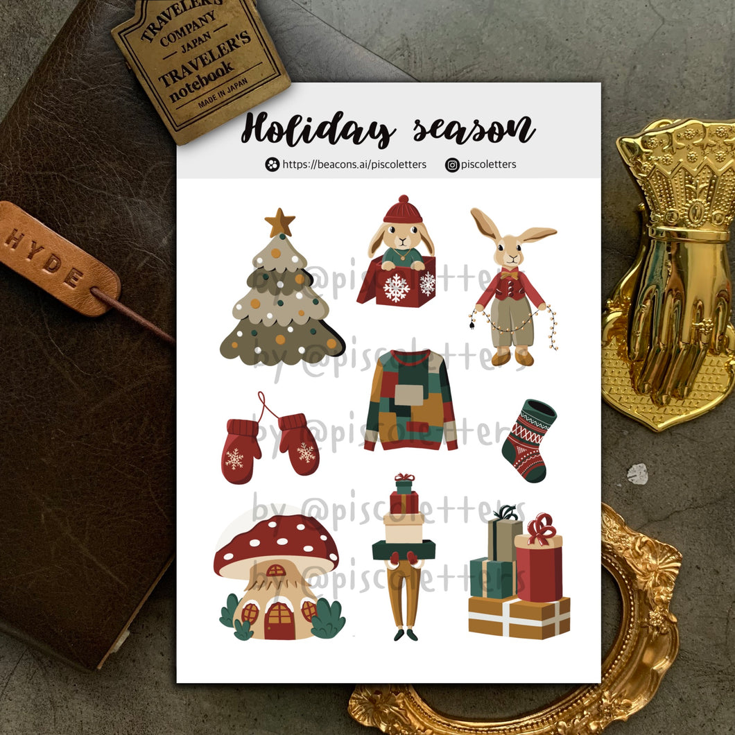 Holiday Season Sticker Sheet