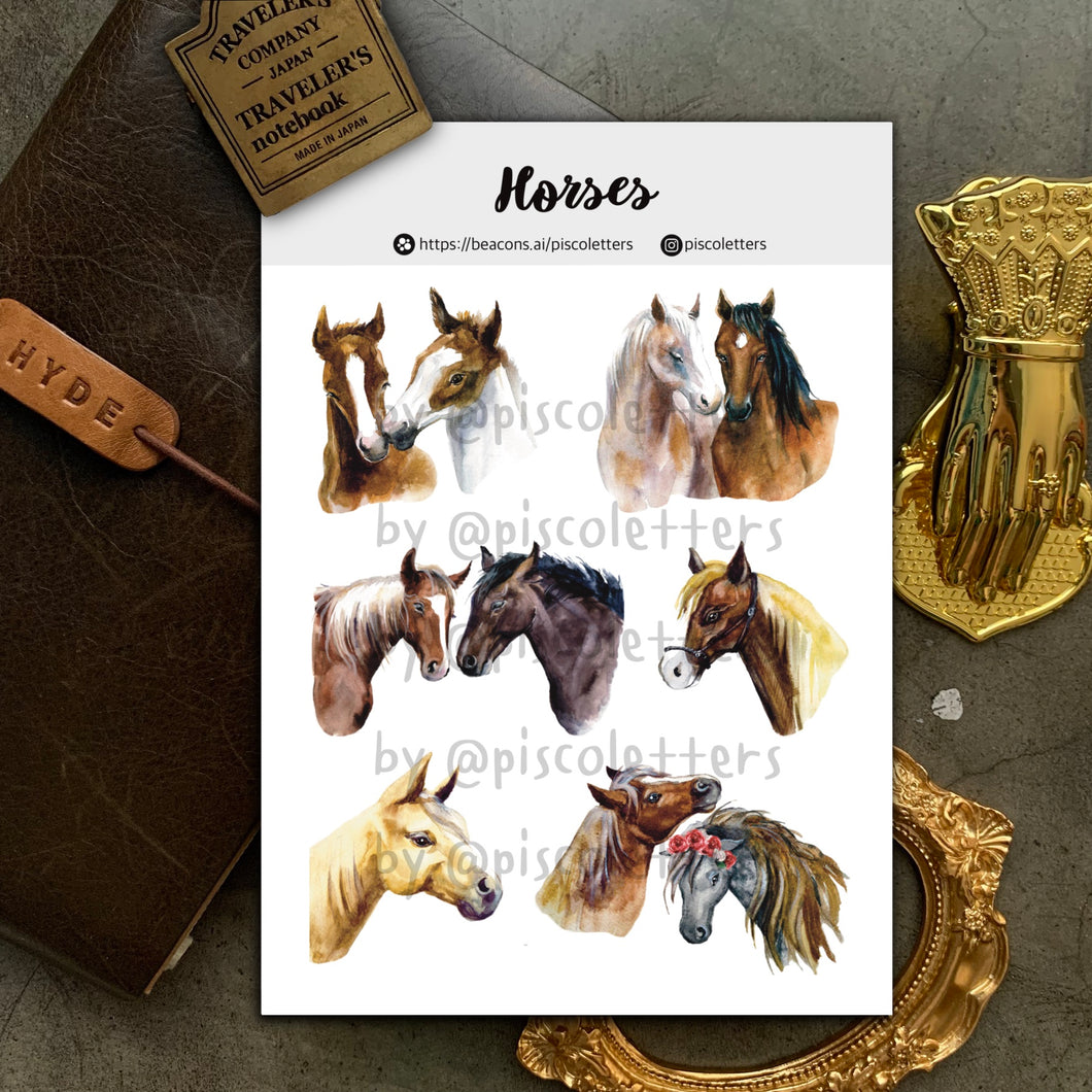 Horses Sticker Sheet