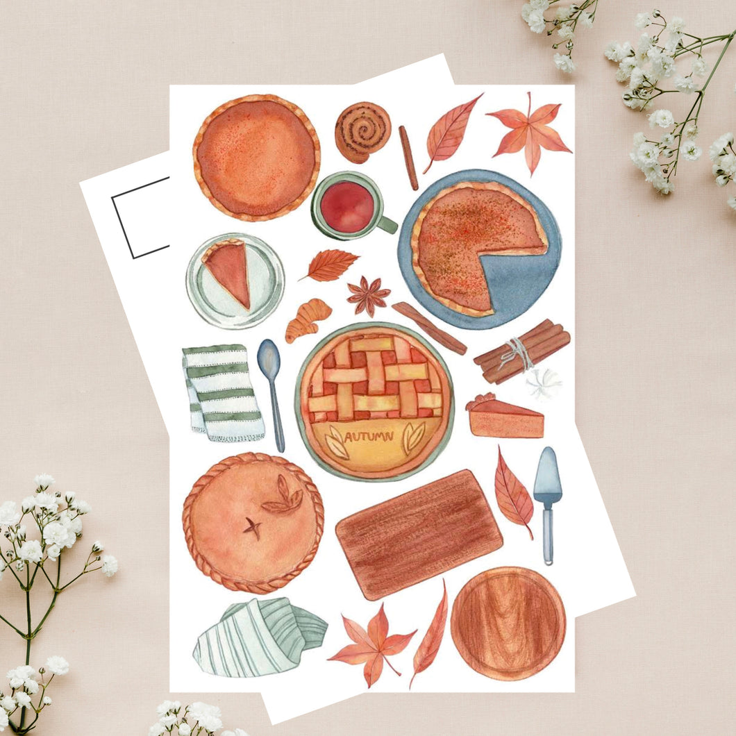 Autumn Pie postcard