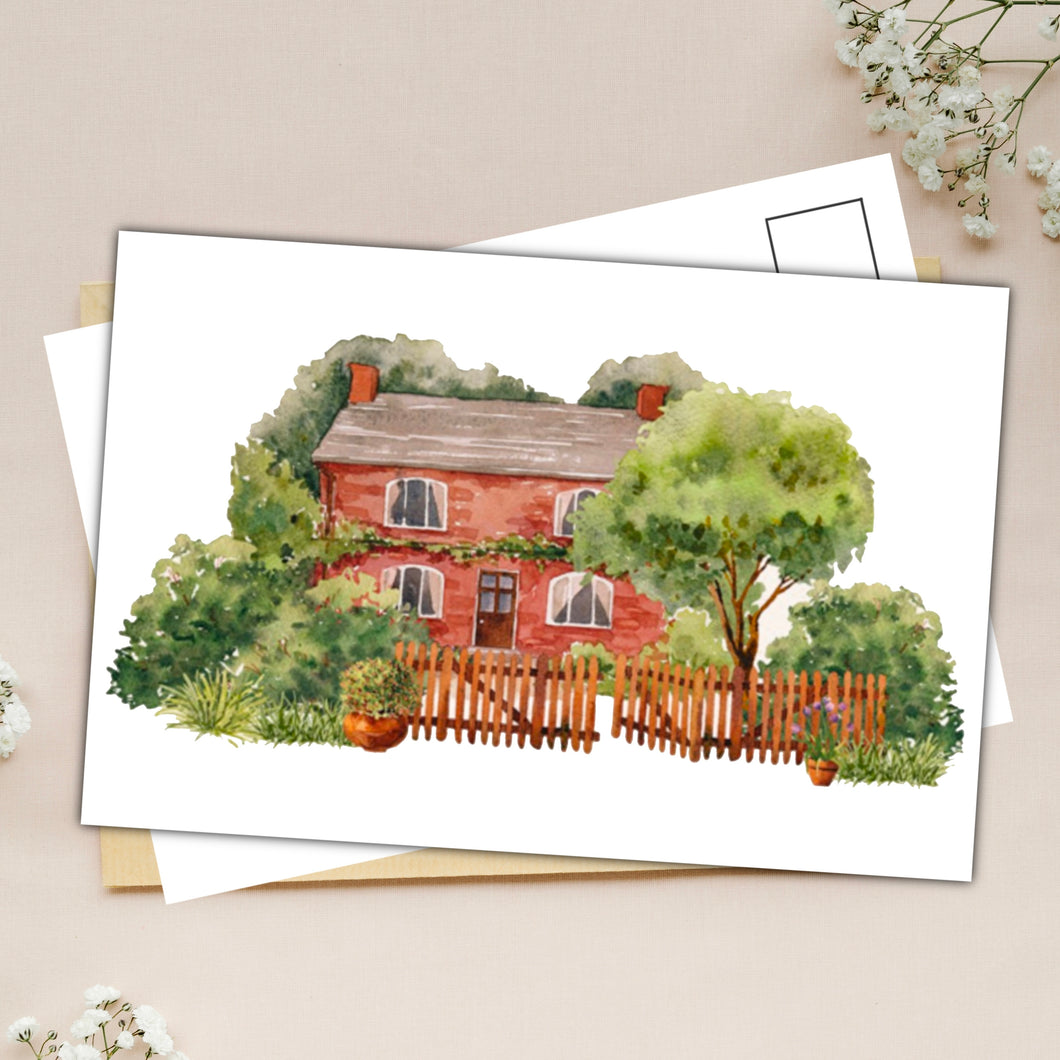 Vintage house postcard