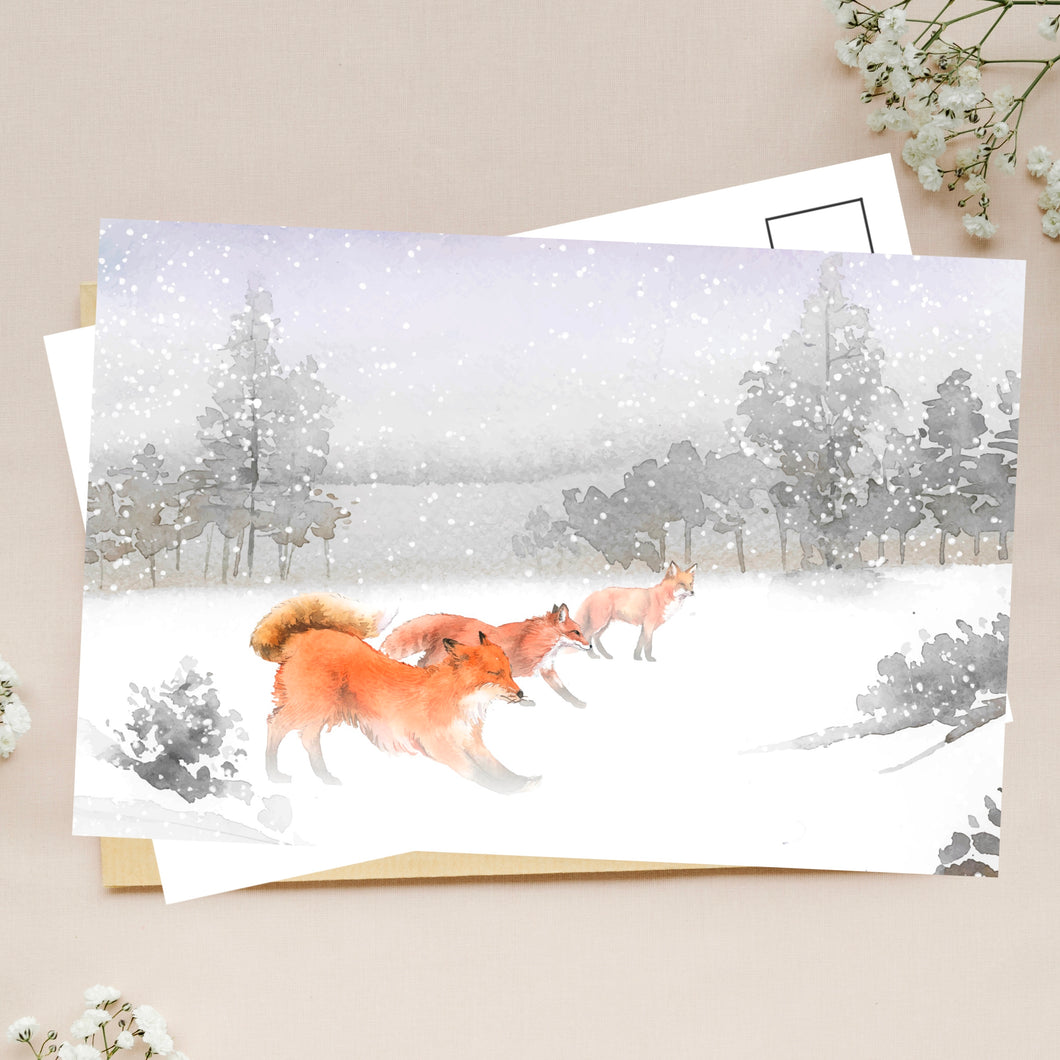 Winter Forest postcard